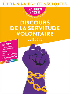 cover image of Discours de la servitude volontaire, Bac 2026